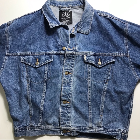 Women’s vintage 90s monte carlo mustang denim jacket size XL - Picture 2 of 7